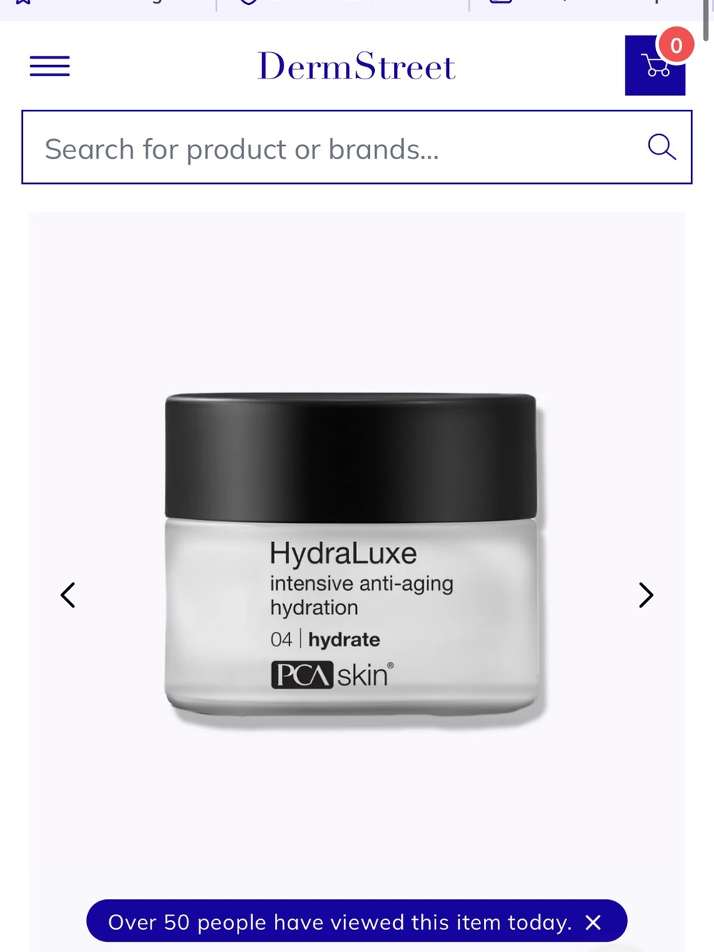 PCA Skin HydraLuxe Intensive Anti-Aging Hydration - Silver